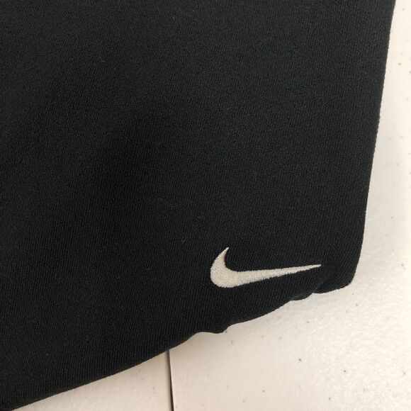 Nike Pants Womens Large Black Dri-FIT Running Leggings Zip Ankle Compression - Picture 5 of 16